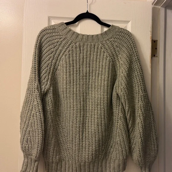 American Eagle Green Knit Sweater - Picture 3 of 3